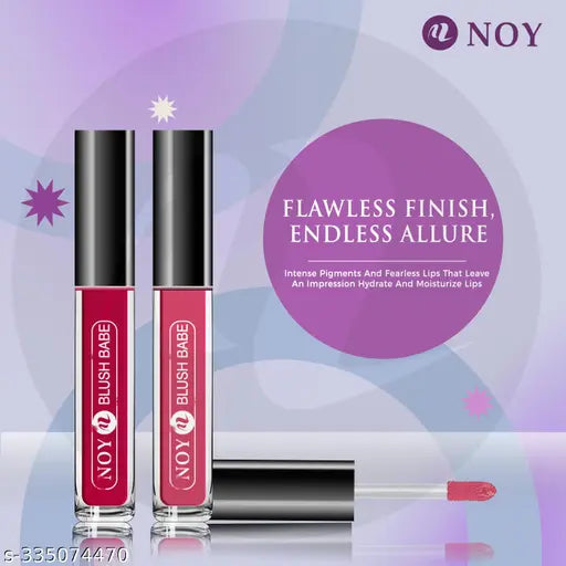 NOY 4 Waterproof & Smudge-Proof Matte Liquid Lipstick Essentials #YN177