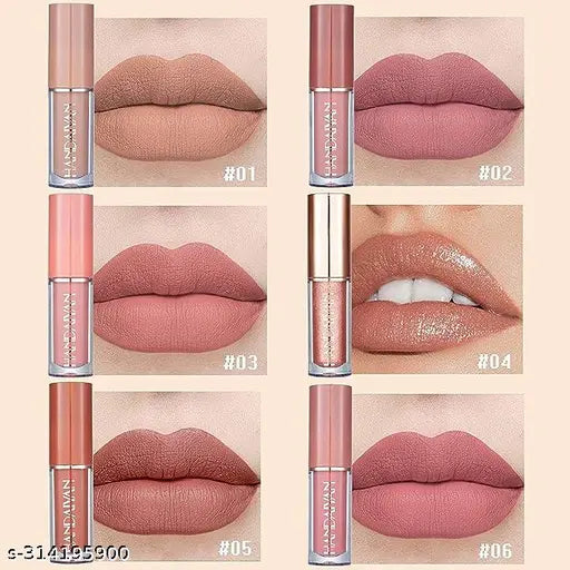 Handiayan Lipstick Set of 12 Matte Velvet Mini Liquid Lipstick Set for Women - Long Lasting, Waterproof Lip Gloss Combo