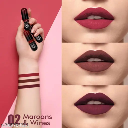 Mattlook Date Me Long Stay Lipstick - Maroons & Wines