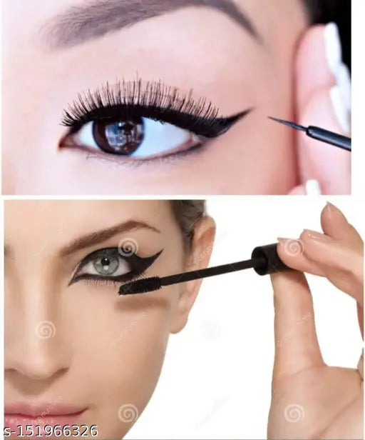 Yuvami's 3in1 Mascara Eyeliner & Eyebrow Pencil (combo Pack)