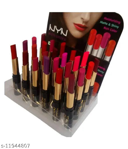 NYN Moisturzing Matte & Shiny Rich Col Lipstick